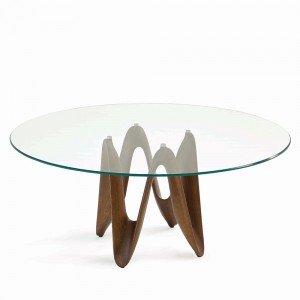 Mesa redonda Lambda de Sovet. Mesas redondas de cristal. Mesas de diseño.