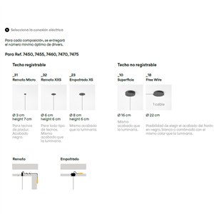 Lámpara suspensión Knit Vibia