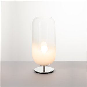 Gople Table - silver/blanco ahumado