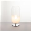 Gople Table - silver/blanco ahumado