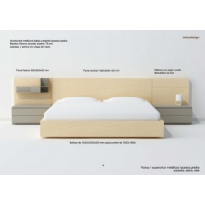 Cama Kairos matrimonio de Arlex. Muebles de diseño.
