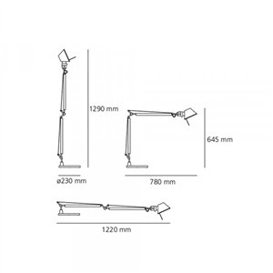 Lámpara sobremesa Tolomeo Pure Integralis Artemide