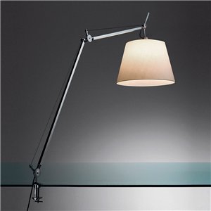 Tolomeo Mega table - aluminio/difusor pergamino