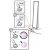 Lámpara pie Discovery Floor White Violet Integralis Artemide