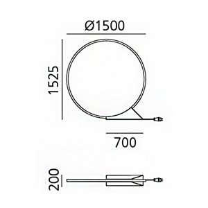 Lámpara pie "O" 150 In Artemide