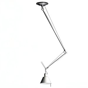 Lámpara Suspensión Tolomeo decentrata aluminio Artemide