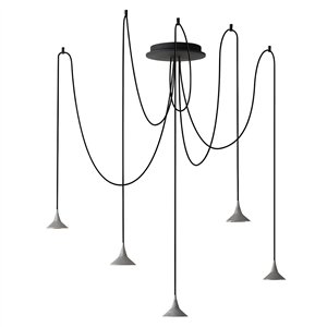 Unterlinden Chandelier Free - aluminio envejecido