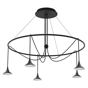 Unterlinden Chandelier Ring - aluminio envejecido
