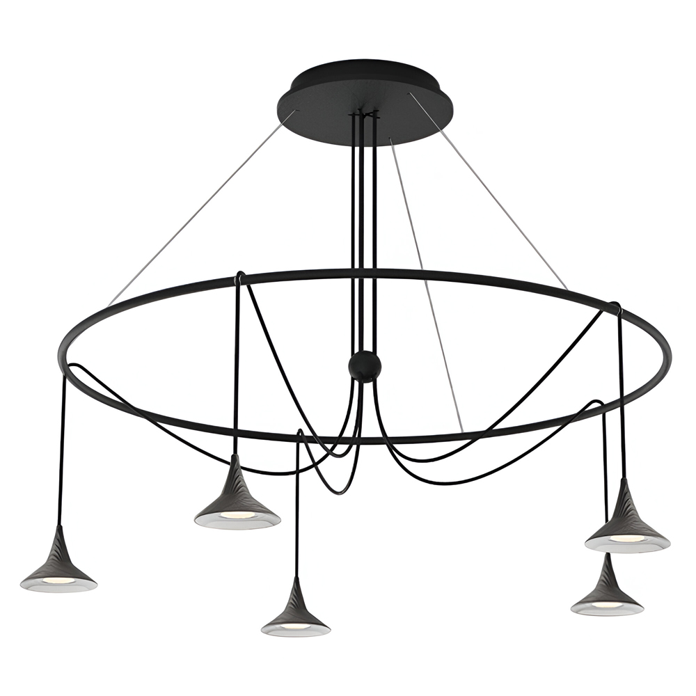 Unterlinden Chandelier Ring - aluminio envejecido
