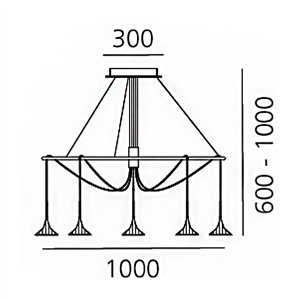 Lámpara Suspensión Unterlinden Chandelier Ring Artemide
