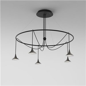 Unterlinden Chandelier Ring - aluminio envejecido