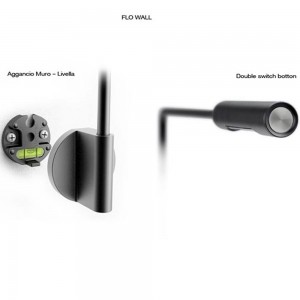 Aplique de pared moderno de aluminio Flo Wall de Lumina y Foster + Partners   