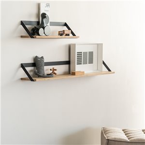 Ribbon 70: Roble aceitado/Metal negro