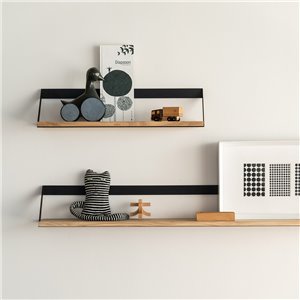Ribbon 70: Roble aceitado/Metal negro