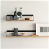 Ribbon 70: Roble aceitado/Metal negro