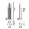 Lámpara suelo Reeds IP68 Outdoor Artemide