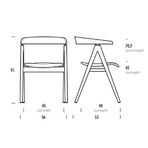 Silla Ava Madera Gazzda