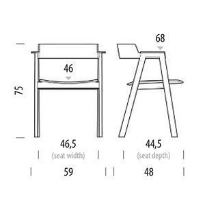 Silla Flip Madera Gazzda