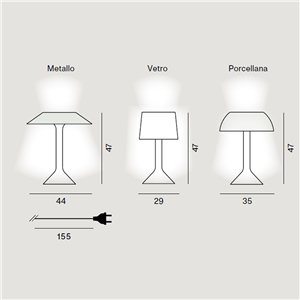 Lámpara sobremesa Chapeaux Foscarini