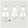 Lámpara sobremesa Chapeaux Foscarini