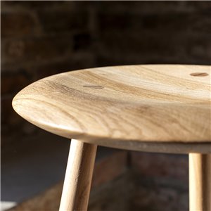 Taburete Blanc Madera Gazzda