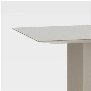 Mesa rectangular Naca aluminio moteado Fast