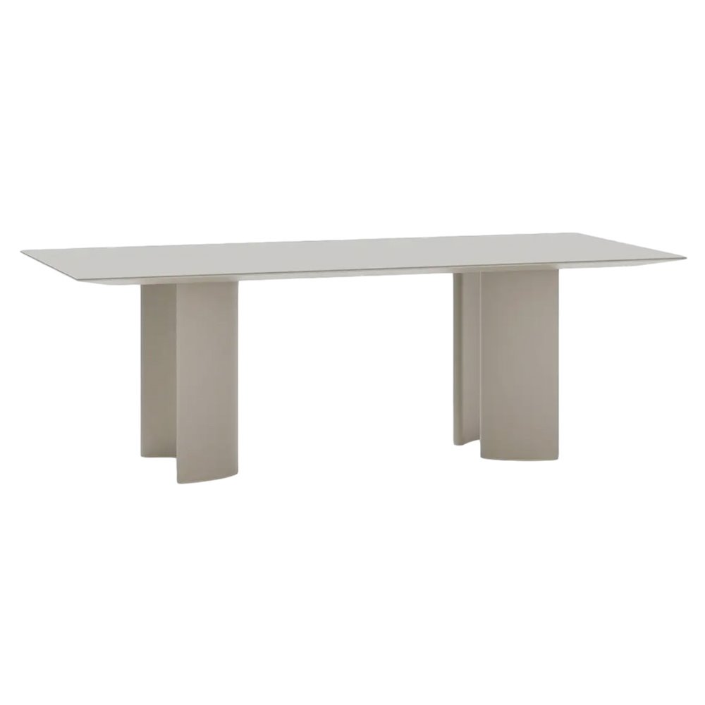 Mesa rectangular Naca aluminio moteado Fast