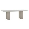 Mesa rectangular Naca aluminio moteado Fast