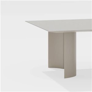 Mesa cuadrada Naca aluminio moteado Fast