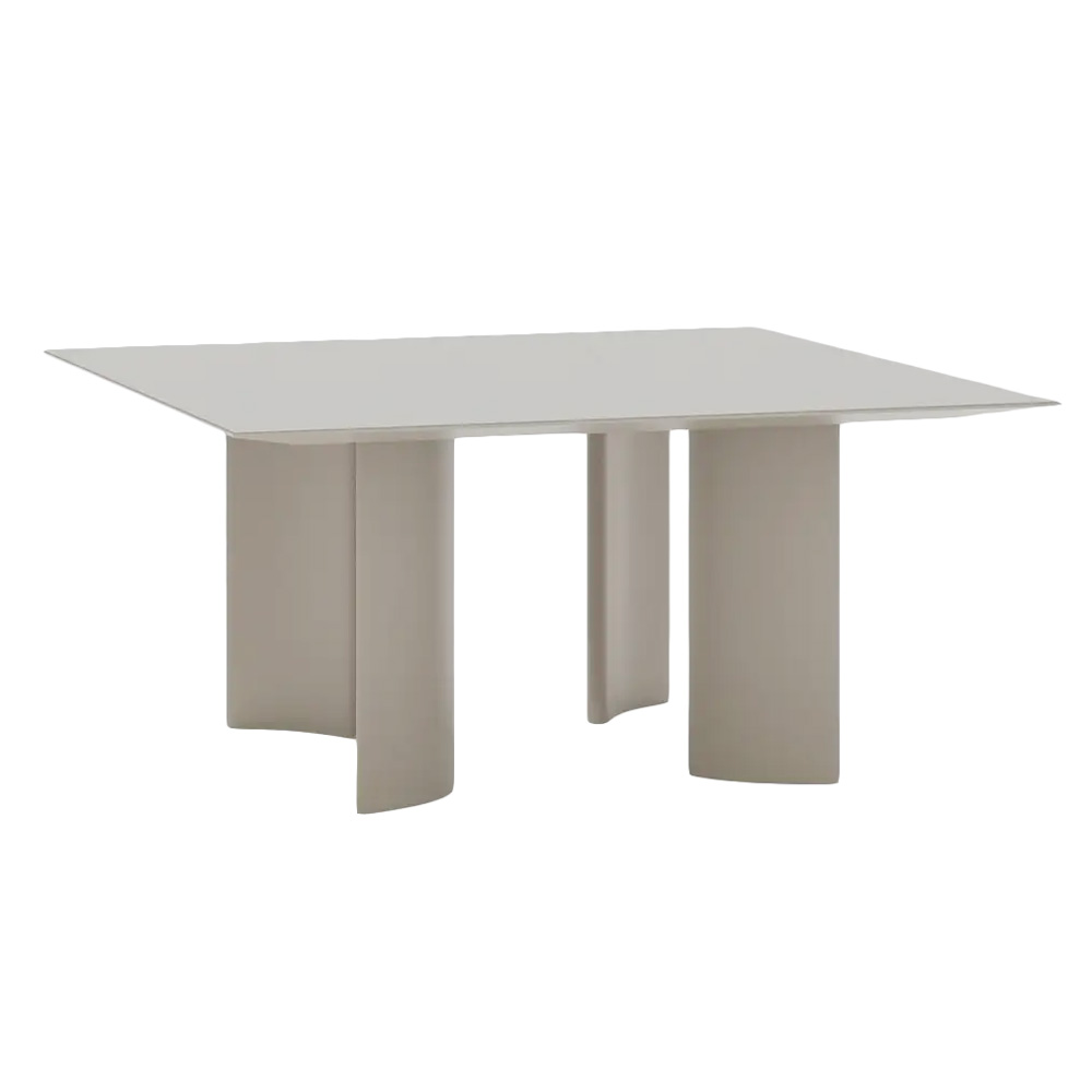 Mesa cuadrada Naca aluminio moteado Fast