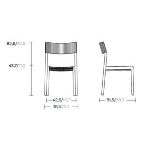 Silla Passage aluminio Kettal