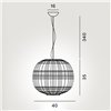 Lámpara suspensión Tartan Foscarini