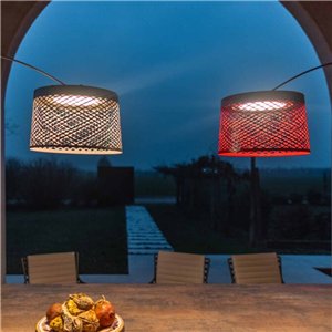 Lámpara pie exterior Twiggy Grid Terra Foscarini