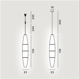 Lámpara suspensión Havana Outdoor Foscarini