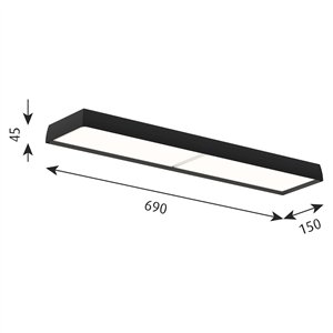Lámpara LP Slim Box Semiempotrada Louis Poulsen