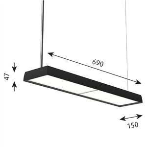 Lámpara LP Slim Box Suspendida Louis Poulsen