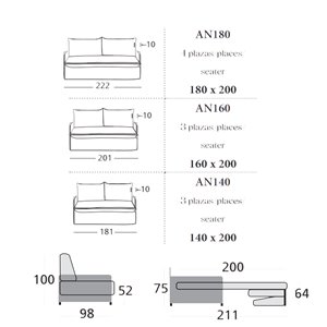 Sofá cama Andría Es Interiorismo
