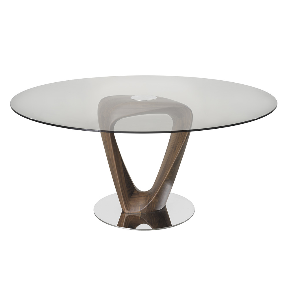 Mesa Mobius Vidrio Redonda Pacini&Cappellini