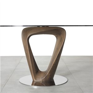 Mesa Mobius Vidrio Redonda Pacini&Cappellini