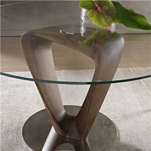 Mesa Mobius Vidrio Redonda Pacini&Cappellini