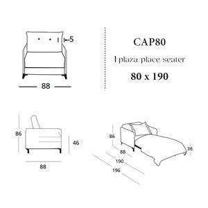 Sillón cama Capri Es Interiorismo