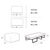 Puf cama Box Espuma Es Interiorismo