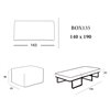 Puf cama Box 135 Es Interiorismo