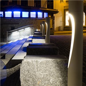 Lámpara pie Flindt Bollard outdoor Louis Poulsen