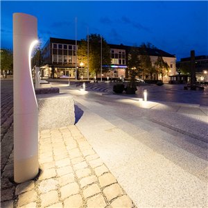 Lámpara pie Flindt Bollard outdoor Louis Poulsen