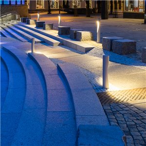 Lámpara pie Flindt Bollard outdoor Louis Poulsen