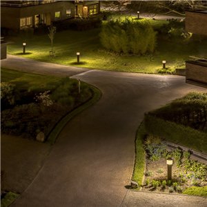 Lámpara pie Bysted Bollard outdoor Louis Poulsen