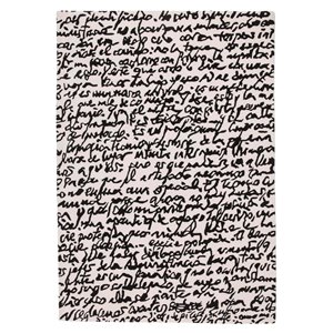 Alfombra Black on white Manuscrit Nanimarquina