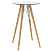 Mesa redonda alta Faz Wood Vondom