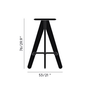 Taburete Slab alto Tom Dixon